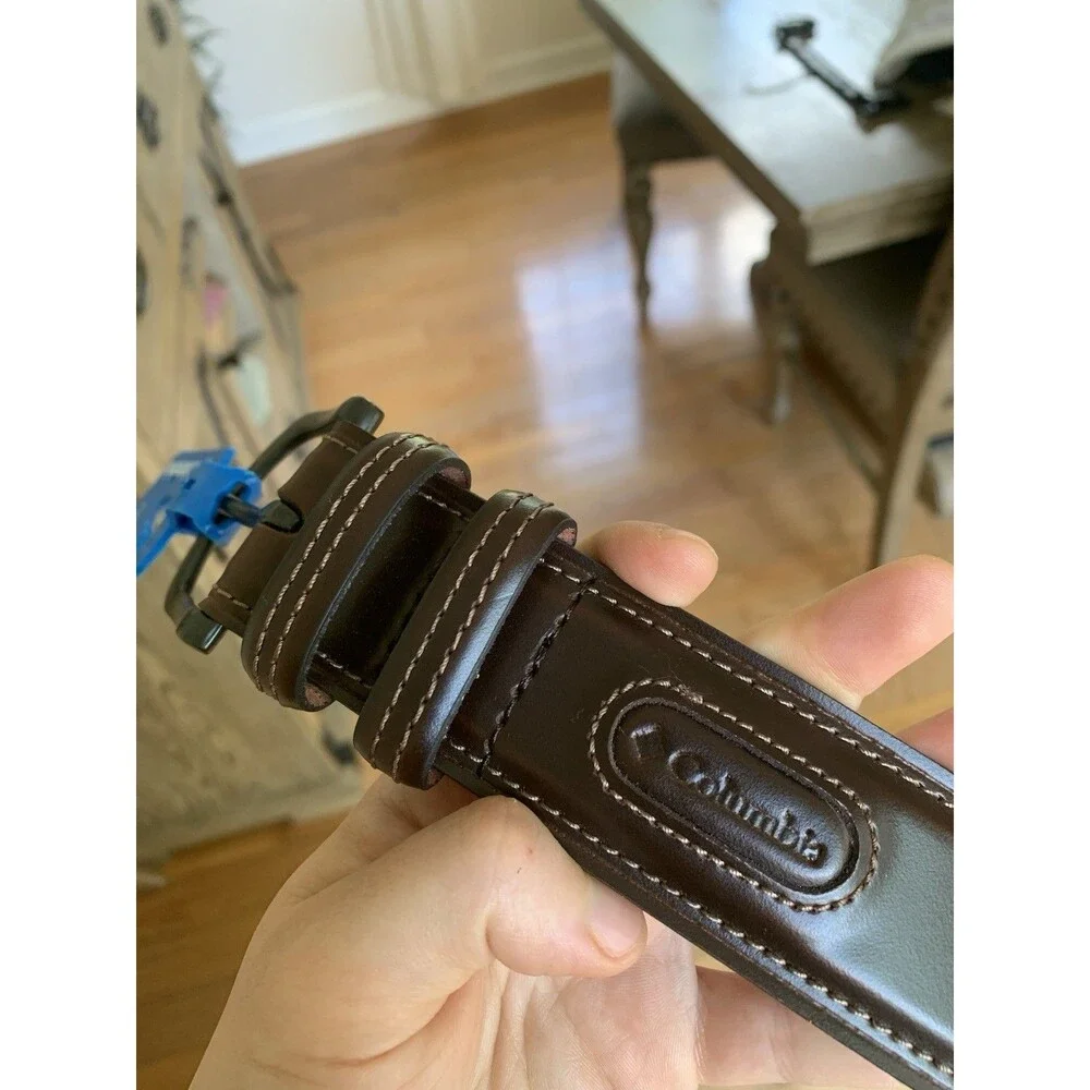 NWT Columbia Men's Goose Lake Belt Genuine Leather - Size Small (30-32)